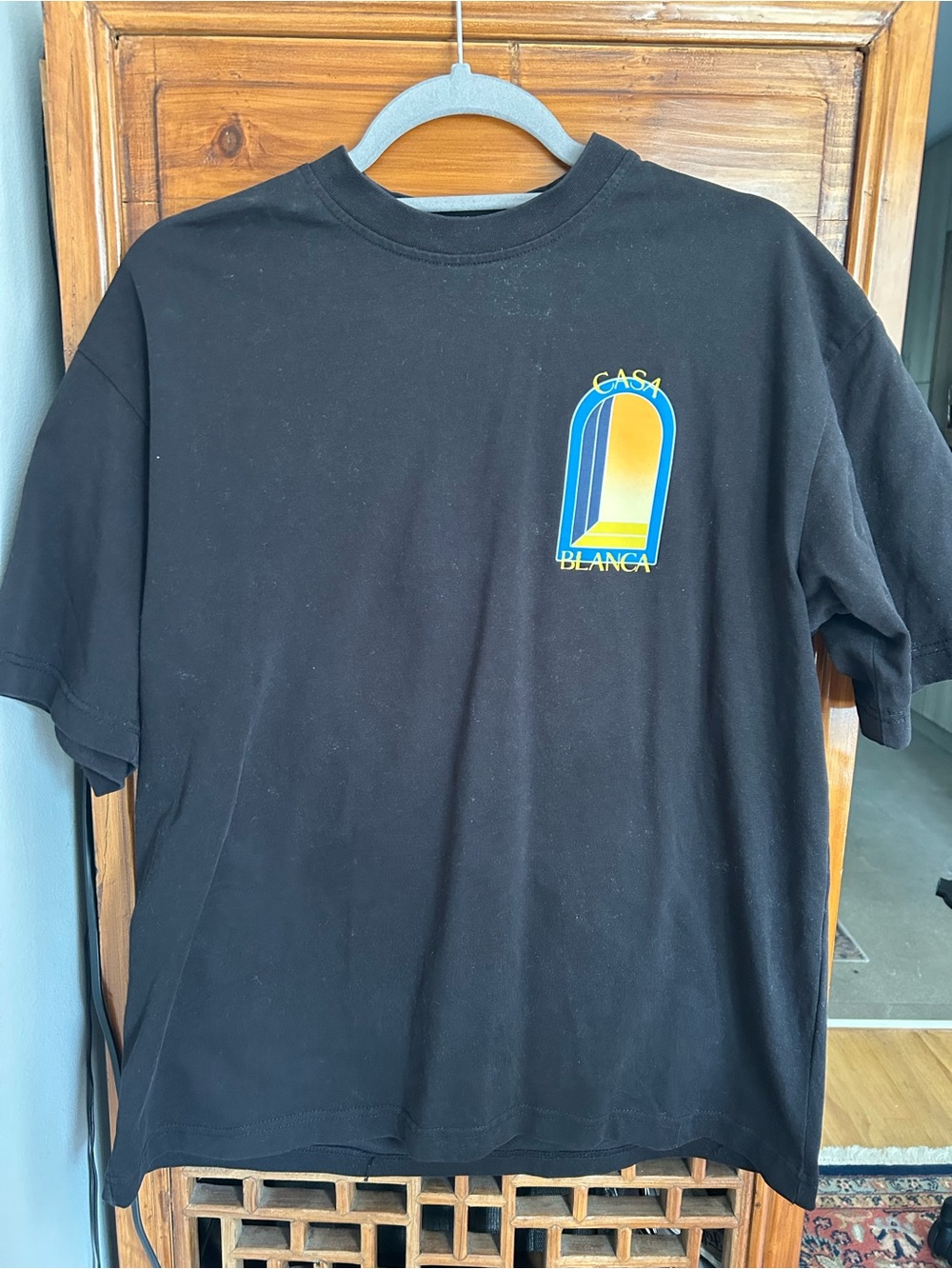 Casablanca Black Graphic Logo Tee